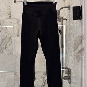 Vuori Black High-Waisted fleece lined Leggings